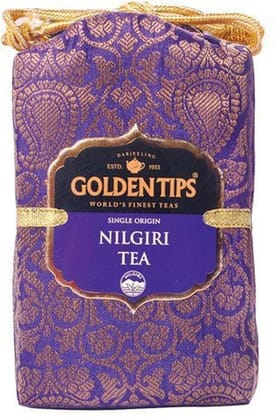 Golden Tips Nilgiri Black Tea Loose Leaves Brocade Bag (200 Gram, 100 cups)