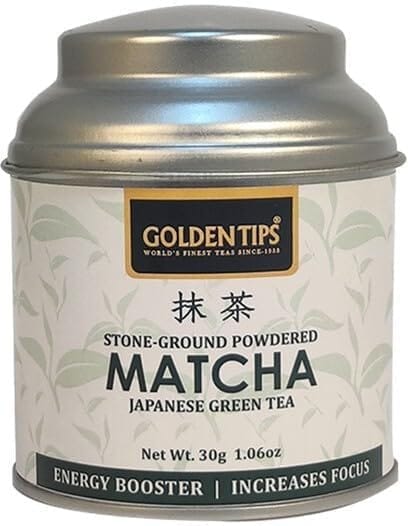 Golden Tips Healthy/Natural and Organic Japanese Matcha Nature Green Tea Powder with No Added Sugar (30 Gram, 15 cups)