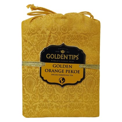 Golden Tips Orange Pekoe Loose Leaves Black Tea Brocade Bag (200 Gram , 100 cups)