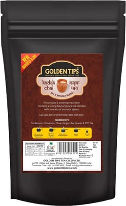 Golden Tips Loose Leaves Black Tea Strong Flavoury, Blended with A Variety of Aromatic Spices (250 Gram, 125 cups)