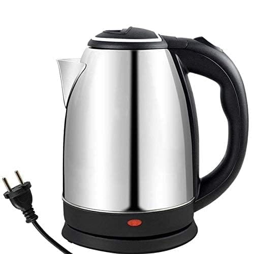 Hot Water Electric Kettle 2 Liter Multipurpose Large Size Tea Coffee Maker Water Boiler with Handle Stainless Steel Inner Body, Boil Water For Tea, Coffee, Soup, Silver