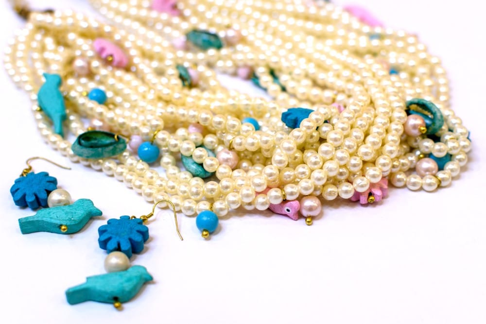 Multi Layer Plastic Pearl Necklace