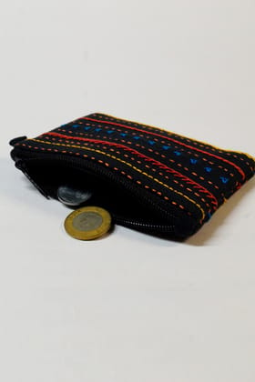 Craft For Change Black Coin Pouch