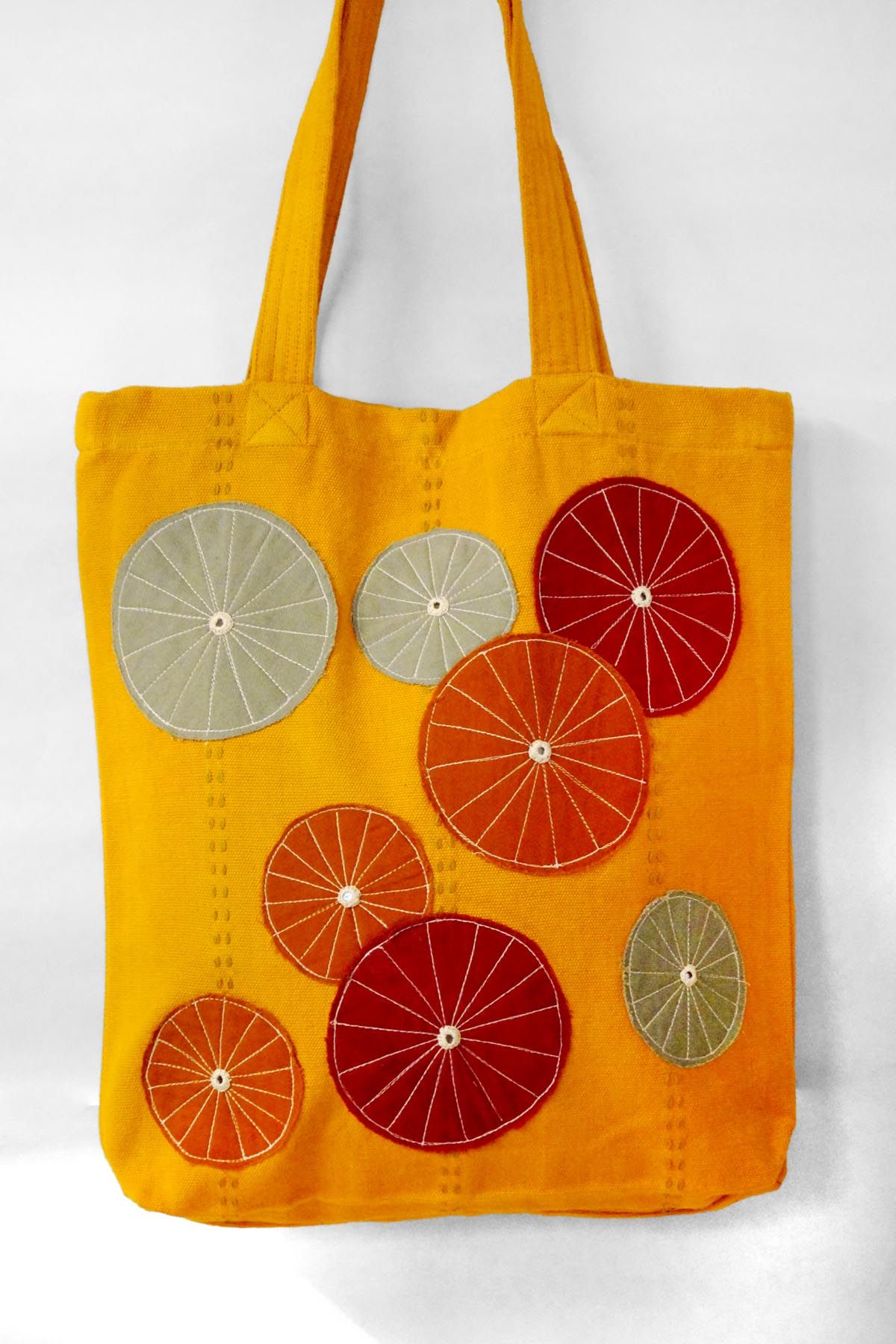 Bikaner Bloom Mustard Tote Bag