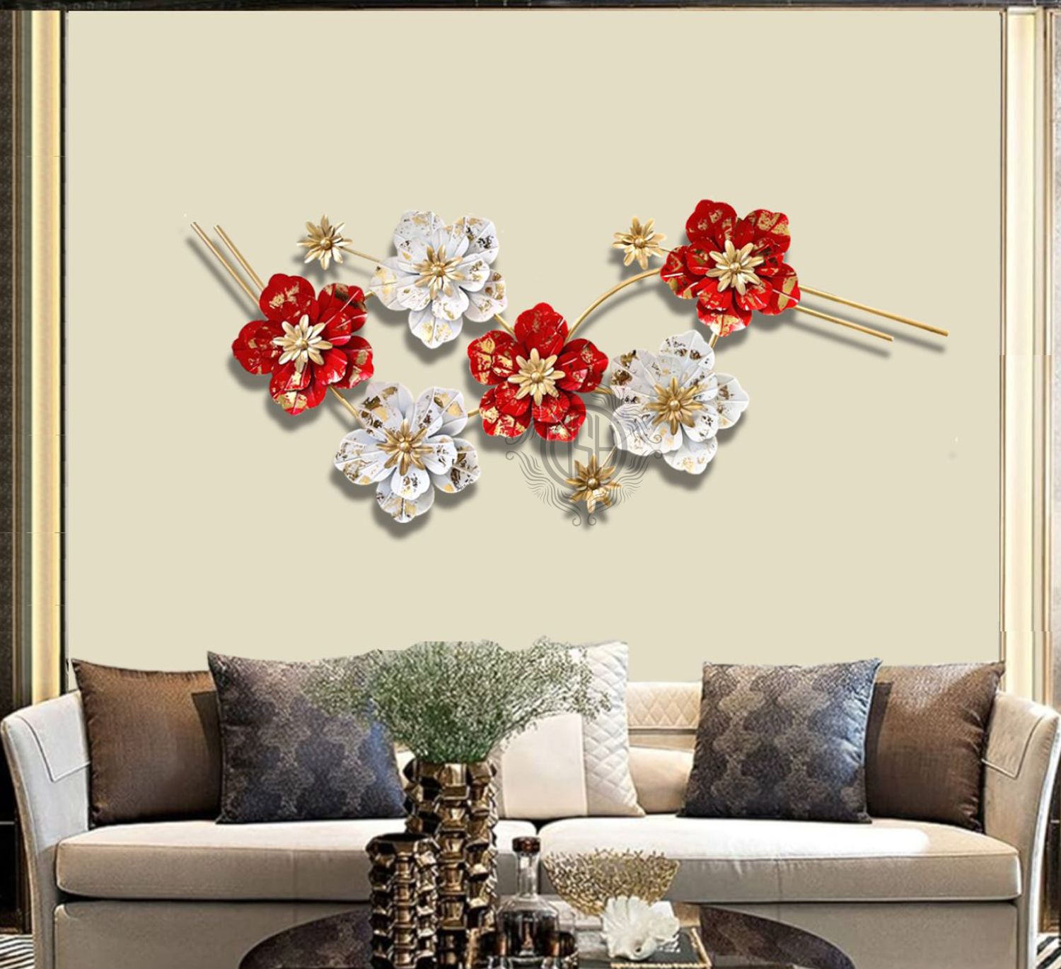 Metal Handcrafted Wall Sculpture wall Art multicolor for Home Decoration, Living room, drwaing room & Bedroom.