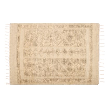 Raiganj Crafts Natural Comfort: Experience Serenity with our Eco-Friendly Handmade Jute and cotton fabric Mat|doormat Home Kitchen |Office| Bathroom & Home | Living Room| Bedroom