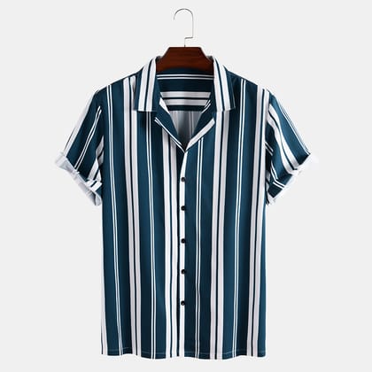 Men Regular Fit Striped Casual Shirt