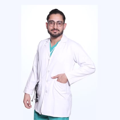 Medical Apron | White Apron | Full Sleeves apron | Unisex | 3-Pocket apron | Comfortable | Durable | Best Fitted for Doctors, Lab Technicians, Students