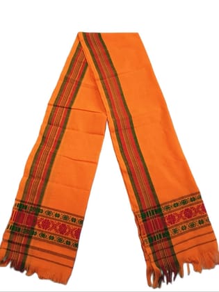 Assam Karbi Traditional Handoven Ethnic Dress Gamusa(MUFFLER/SCARF/STOLE-UNISEX) with different Design woven with varied colors