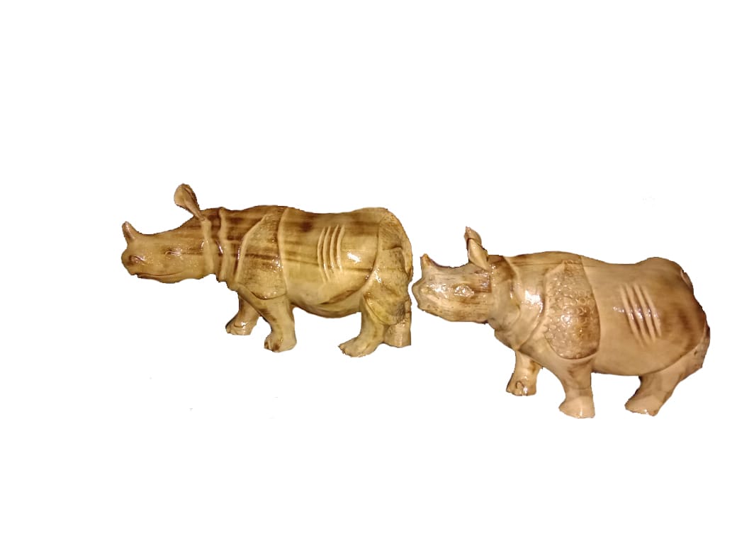 Wooden Rhino