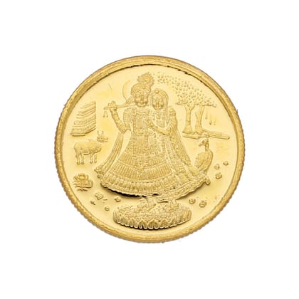 24Kt (999) 10GM Radha Krishna Gold Coin