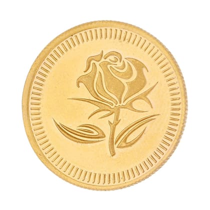 Sri Jagdamba Pearls 1 Gram 24Kt (999) Flower Gold Coin