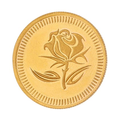 Sri Jagdamba Pearls 2 Gram 24Kt (999) Flower Gold Coin