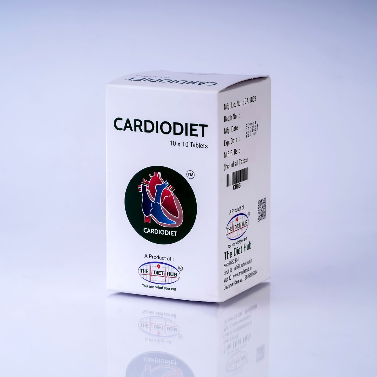 Cardiodiet Tablets - Natural Cardiovascular Health Support Supplement