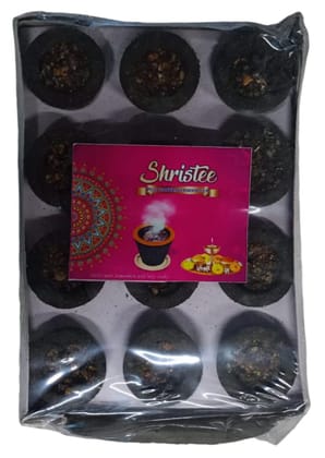 Shristee Puja Sambrani Charcoal Dhoop Cup