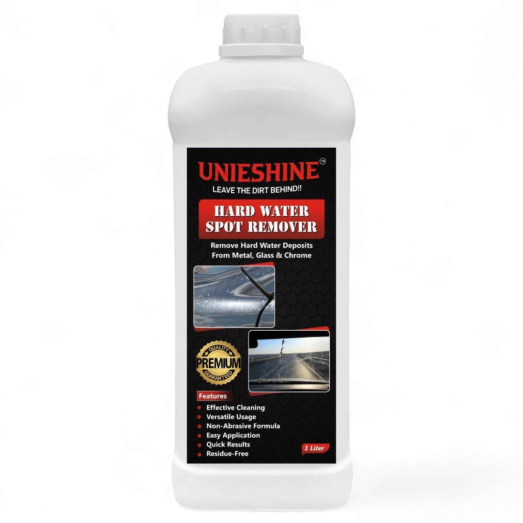 UNIESHINE Hard Water Spot Remover - Restore Shine and Clarity to Your Chrome and Glass Surfaces (1000ML)