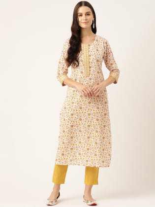 Floral Printed Kurta