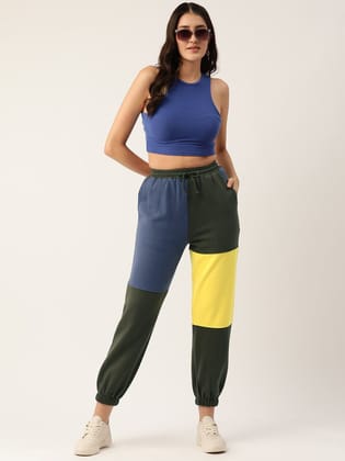 Colourblocked Fleece Track Pants