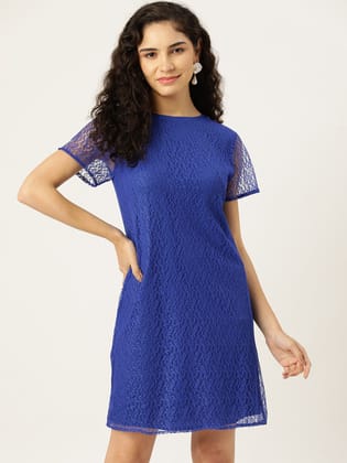 Net A-Line Mini Dress