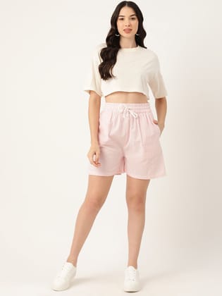 Women Striped Regular Shorts