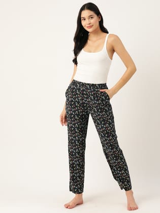 Women Pure Cotton Printed Lounge Pants