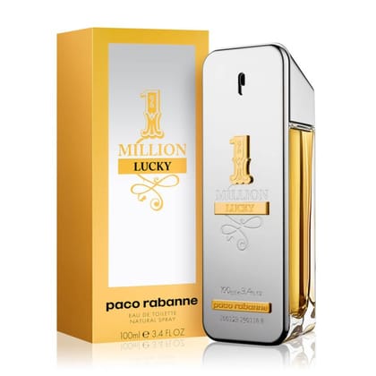 Paco Rabanne 1 Million Lucky Eau De Toilette for Men, 100ml/3.4 fl oz ody, Sensual Fragrance