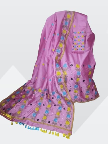 Assamese Chador Mekhela Mix Pat