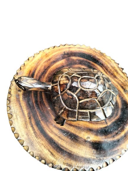 Handcrafted Wooden Tortoise