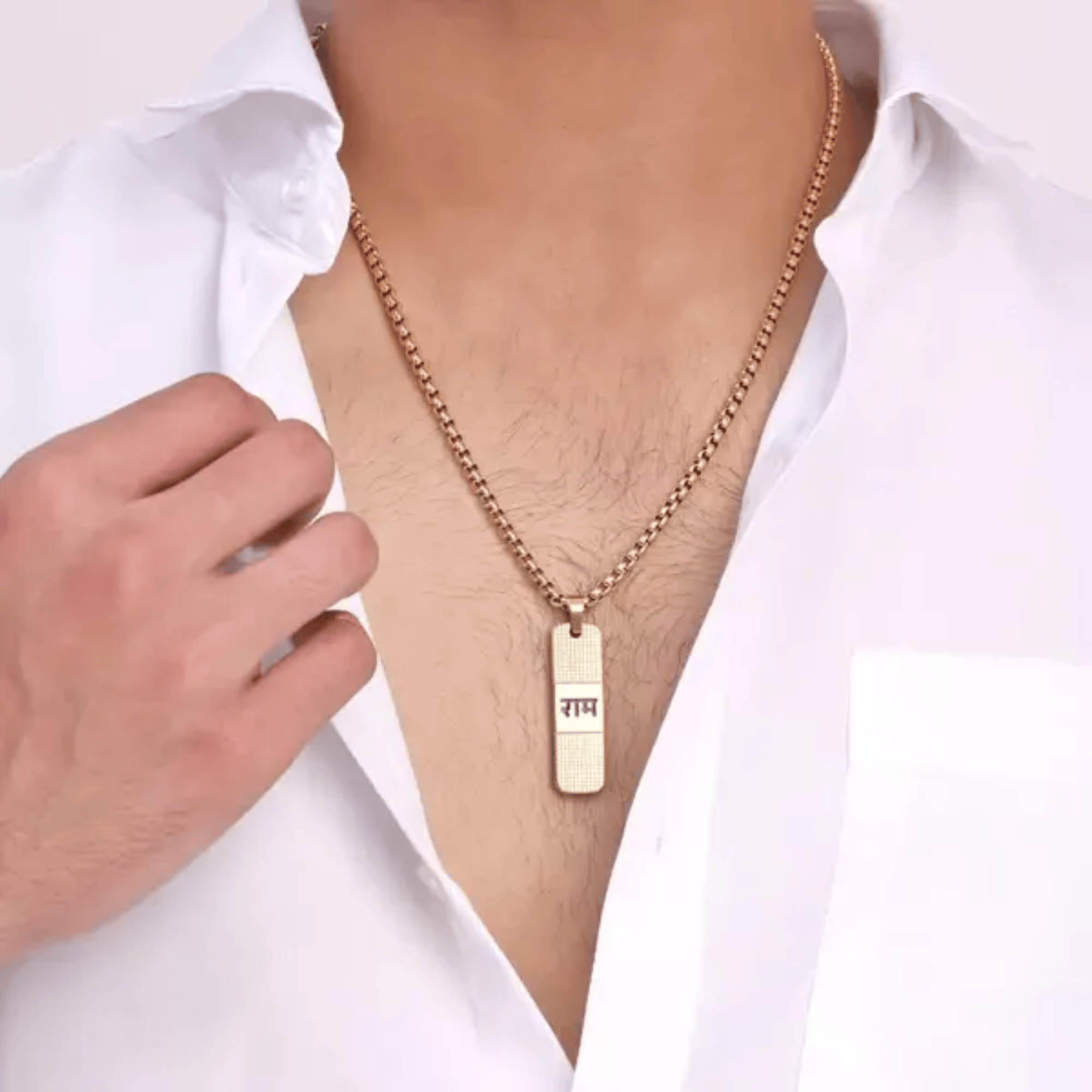 RAM PENDANT WITH MATTE FINISH HIGH GOLD CHAIN FOR BOY'S AND MEN'S