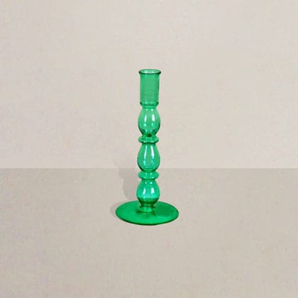 OONA AAOS GLASS CANDLE HOLDER MINI GREEN