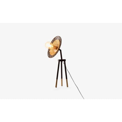 OONA BSNT LOUVRE TABLE LAMP IRON BLK/GLD FINISH