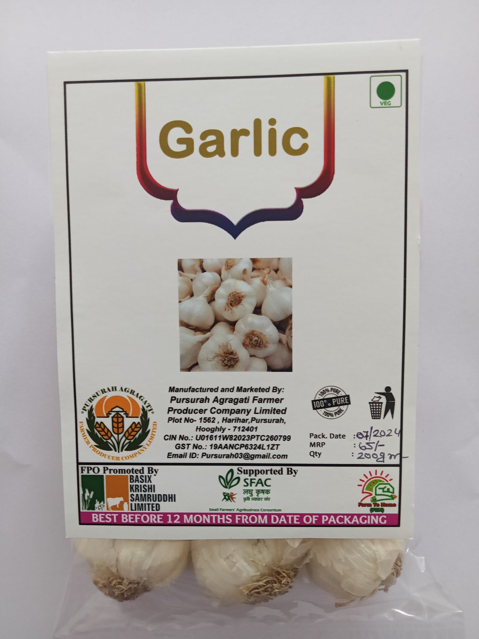 Garlic 200 gm