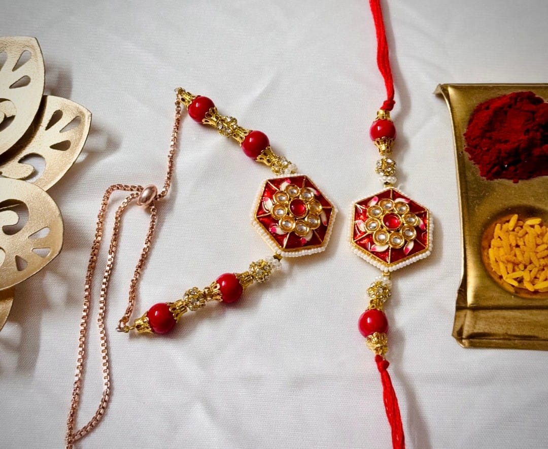 Glamvila Rakhi-Lumba Set/ Couple Rakhi