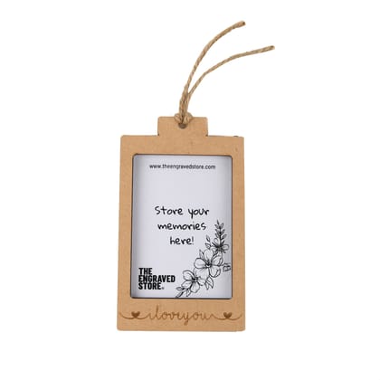 I Love You | Wooden Polaroid Photo Frame | Customised Gift