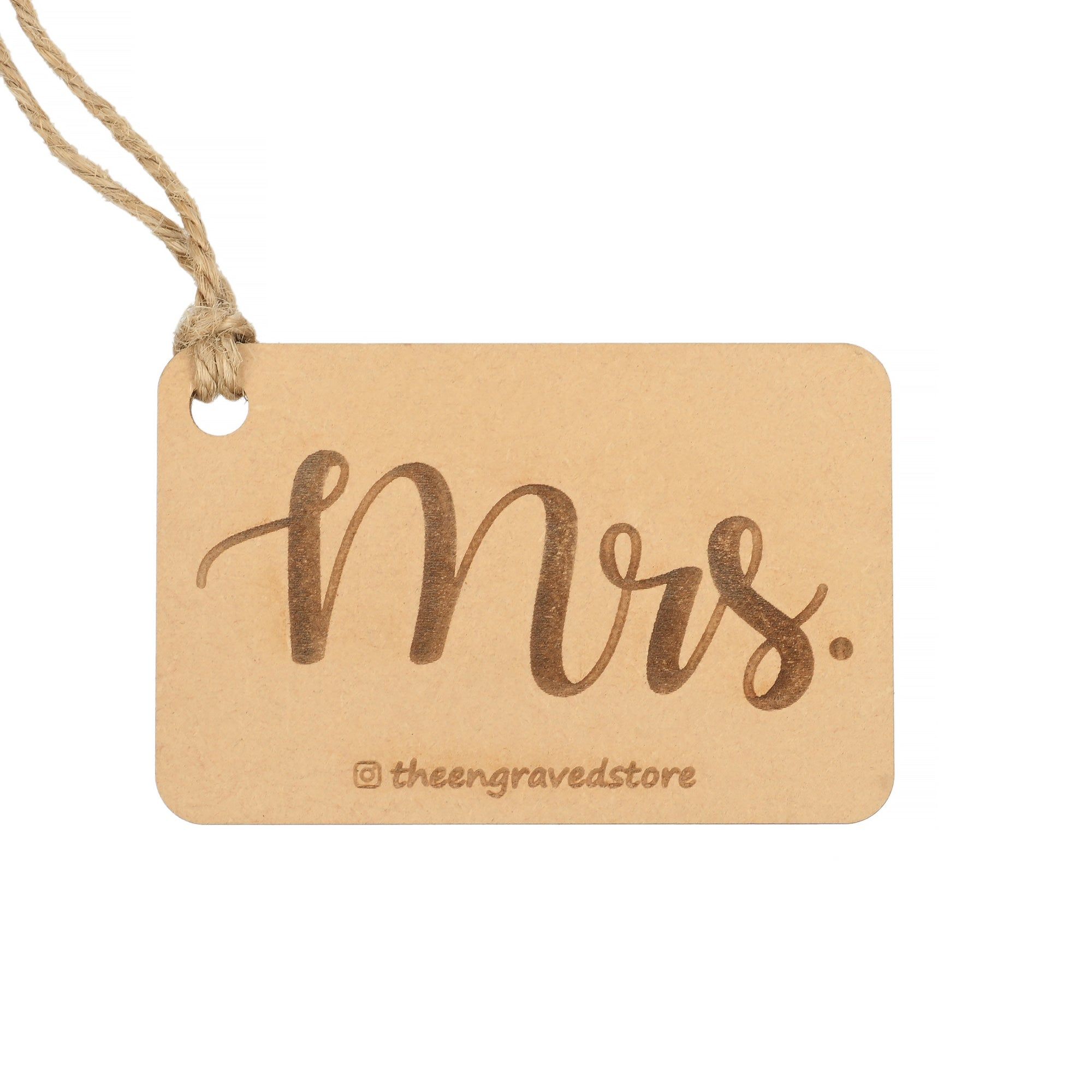 Mrs. | Engraved Luggage Tag