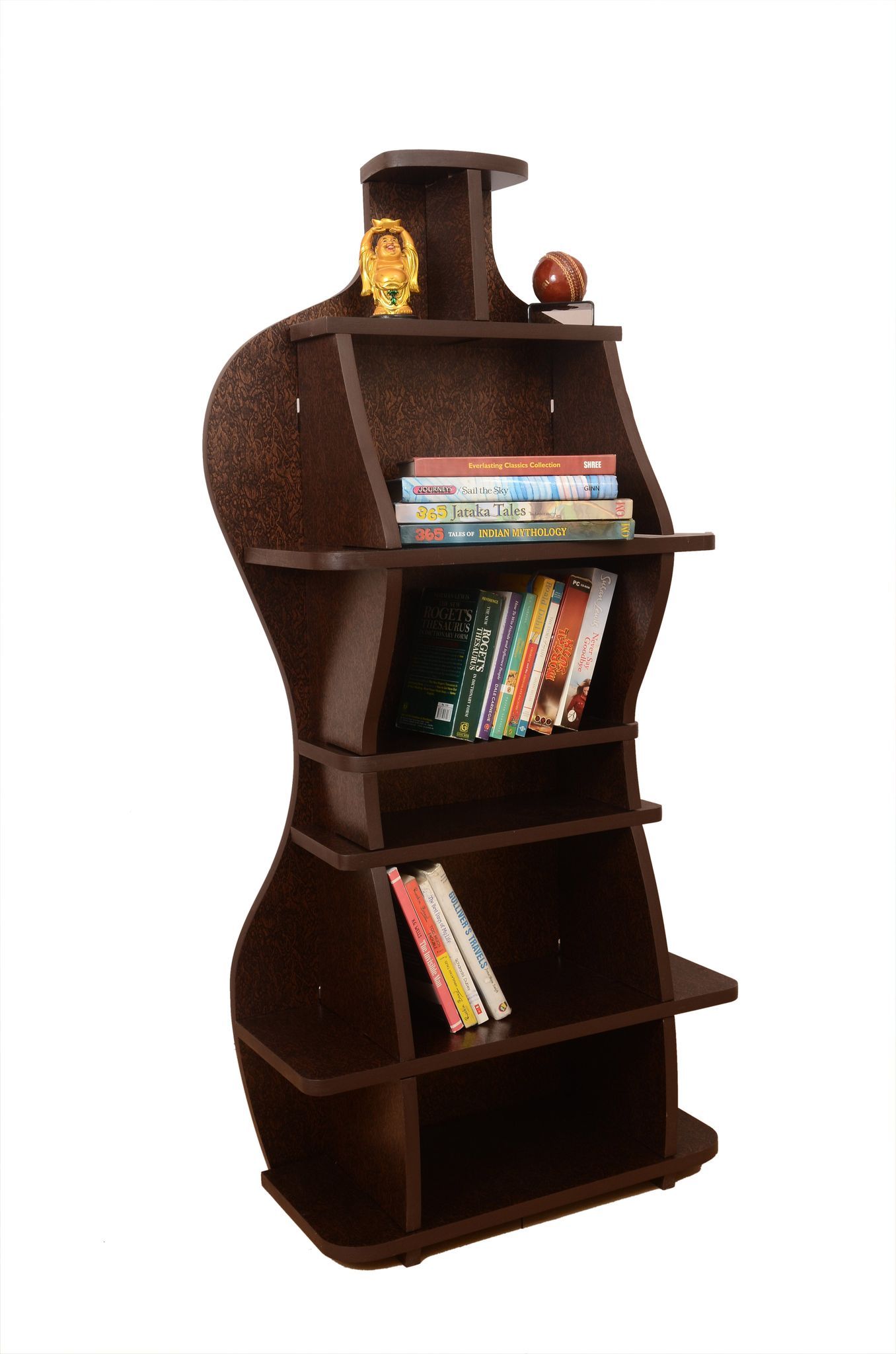 Wooden Bookshelf / Wine Cabinet - Shape of Lady