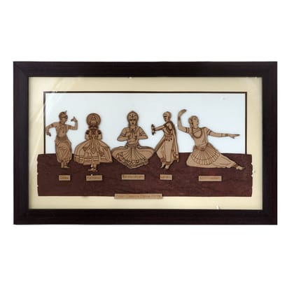 Indian Dance Forms - Wooden Frame