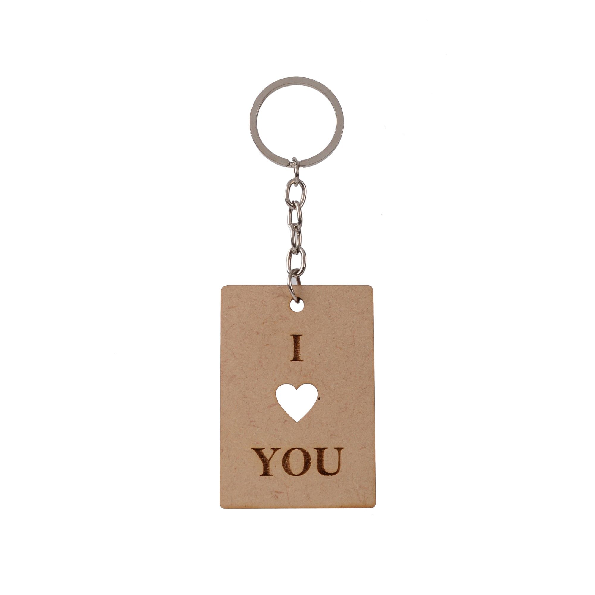 I Love You | Wooden Keychain