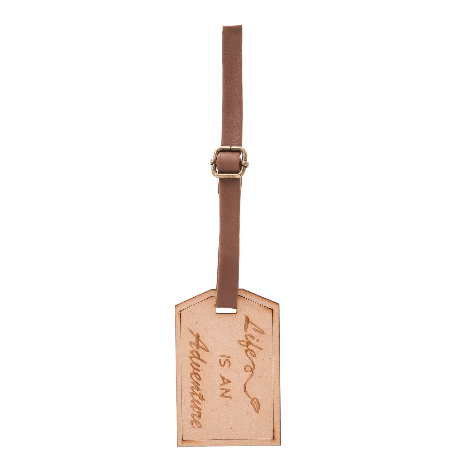 Life is An Adventure - Customised Wooden Luggage Tag