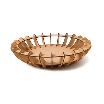 Wooden Round Basket