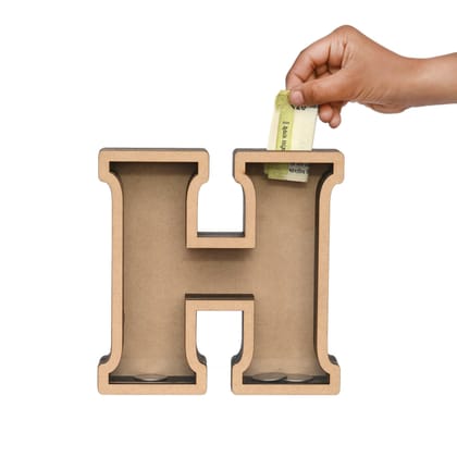 Pick Your Letter Wooden Money Bank | Piggy Bank