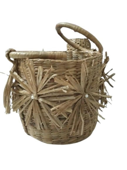 ASOMI WATER HYACINTH FANCY BASKET