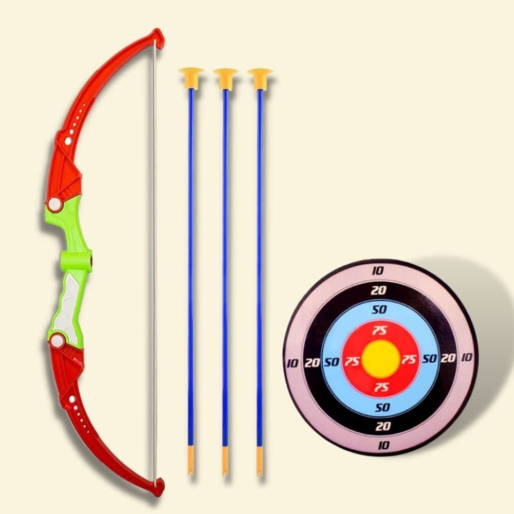 Archery Set for Kids Bow and Arrow Toys Outdoor Toys for Kids Boys Outdoor Bow Arrow Dhanush Baan Target Game for Kids