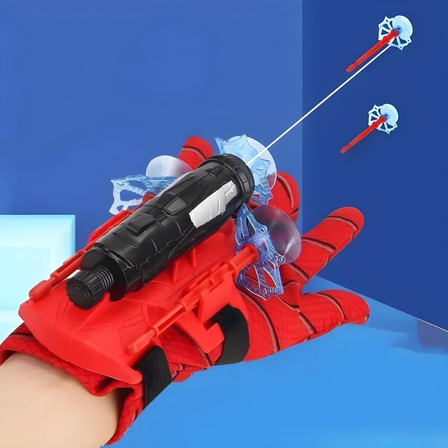 Planet of Toys Spider Web Shooters Toy for Kids SuperHero Wrist Web Launcher Set for Kids | Sticky Wall Soft Bomb Super Hero Cosplay Set for Kids