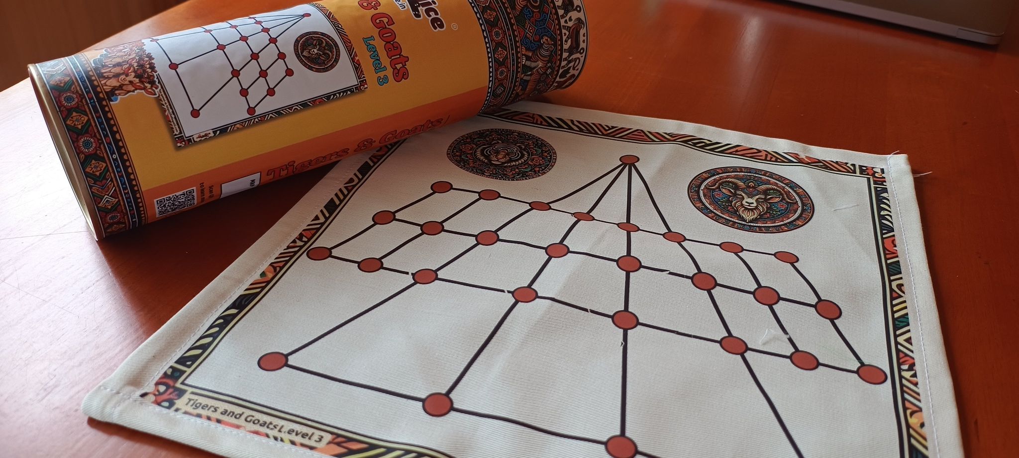 Classic Aadu Huli Level 3 Board Game