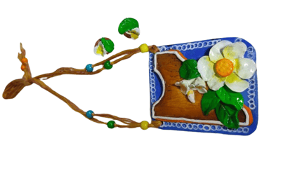 Floral Necklace Set BLUE in colour