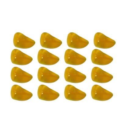 Safe-O-Kid' Transparent Corner Protecor, Tear Drop Colorful Corner Caps, Yellow, Pack of 16