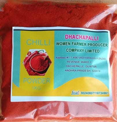 Chilli Powder, 1kg Pack, Red Hot Chilli Powder with No Added Flavours and Colours