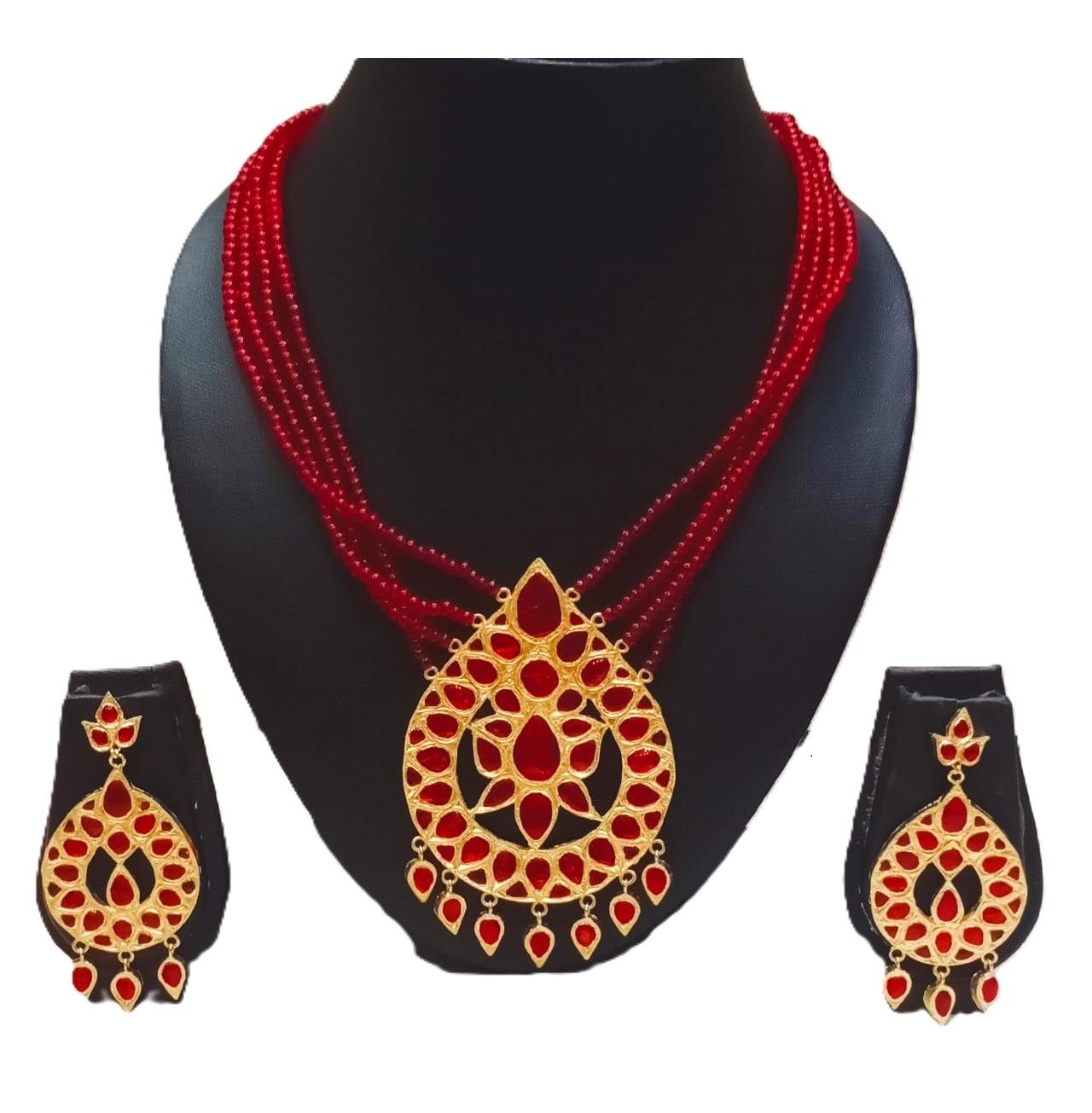 ULTA DUGDUGI | ASSAMESE JEWELLERY SET | SILVER BASE GOLD PLATED