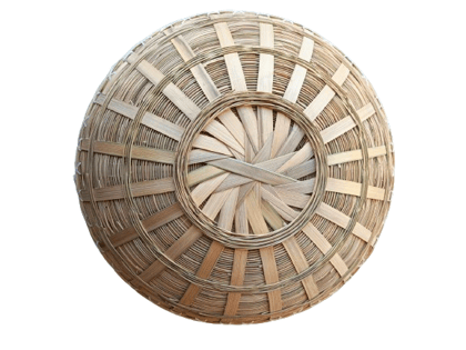 Tokri Multipurpose Bamboo Round Shape Cane Basket Natural Circle Bamboo